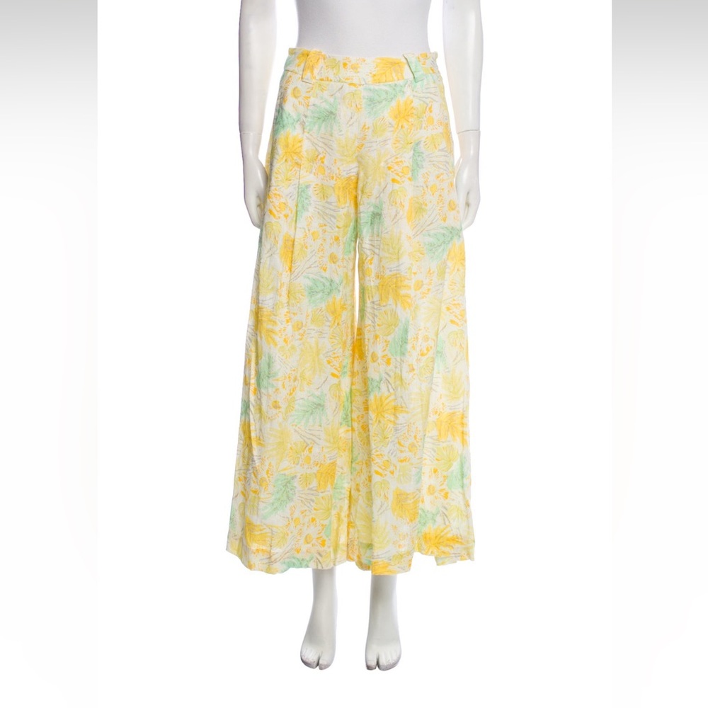 Cult Gaia Floral Print Wide Leg Pants | XS